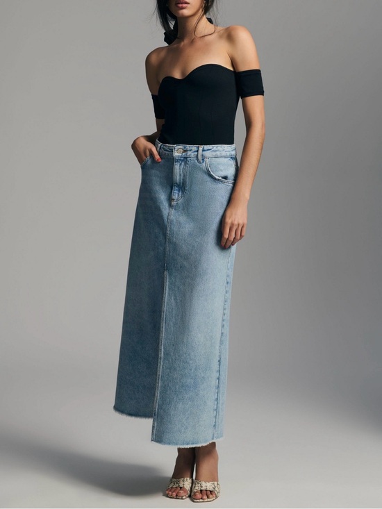 Pilcro Dresses & Skirts - Pilcro Denim Maxi Skirt